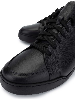 Tamer Tanca Erkek  Deri Siyah Floter Sneakers & Spor Ayakkabı 04 BNS01 Erk Ayk SK24-25 Sıyah Fltr