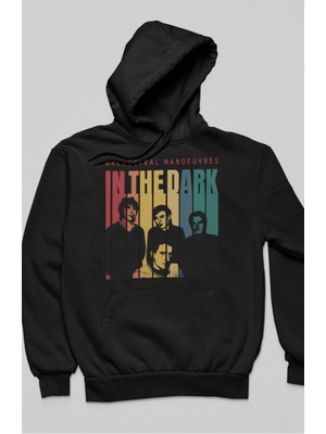 Fuddy Moda Unisex Orchestral Manoeuvres In The Dark Yazılı Kapüşonlu Sweatshirt, Rock Band Baskılı Hoodie