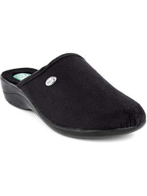 Muya Darcie Anatomik Topuk Dik. Kadın Terlik Siyah