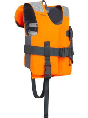 Tribord Çocuk Can Yeleği - 15-40 Kg - Turuncu/Gri - LJ100N Easy