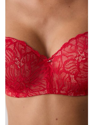 Penti Lotus Lace Dantel Kırmızı Sütyen