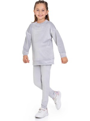 My Kids Wear Kadife Basic Düz Renk Çocuk Takım