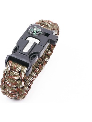Orcamp Çok Fonksiyonlu Paracord Kamuflaj Bileklik
