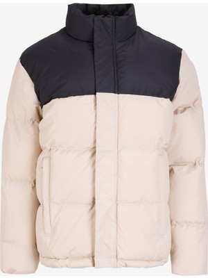 Mustang Bej - Siyah Erkek Şişme Mont M4WM-MNT-1672