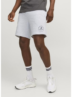 Jack & Jones Normal Beyaz Erkek Şort Jpstswıft Sweat Shorts Sn Aut