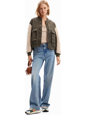 Desigual Standart Yeşil Kadın Ceket 24WWEW66