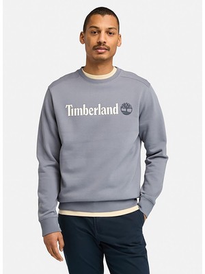 Gri Erkek Bisiklet Yaka Normal Bel Normal Kalıp Sweatshirt TB0A5UJY0731_KENNEBEC Rıver Linear