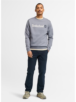 Gri Erkek Bisiklet Yaka Normal Bel Normal Kalıp Sweatshirt TB0A5UJY0731_KENNEBEC Rıver Linear