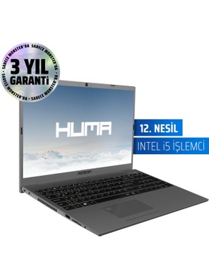 Monster HUMA H5 V4.1 Intel Core i5 1235U 16 GB RAM 500 GB SSD FreeDOS 15,6" FHD 120 Hz Taşınabilir Bilgisayar