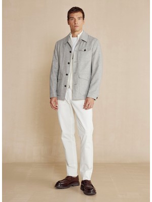 Brooks Brothers Standart Gri Erkek Ceket BBFW24MBL012