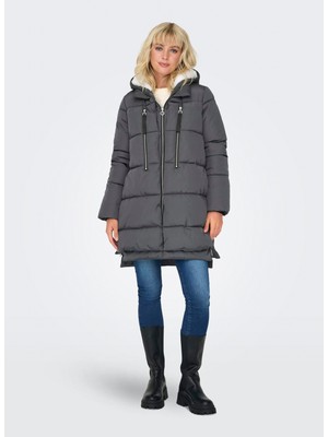 Only Antrasit Kadın Kaban Onlnewnora Long Puffer Coat Lıfe cc