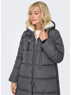 Only Antrasit Kadın Kaban Onlnewnora Long Puffer Coat Lıfe cc