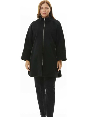 Selen Siyah Kadın Kaban 24KSL9388-BB