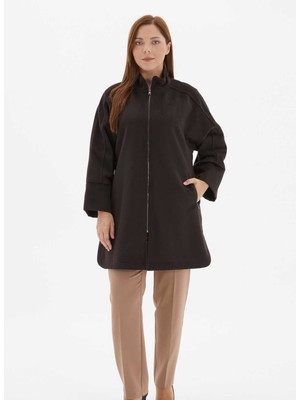 Selen Kahve Kadın Kaban 24KSL9388-BB