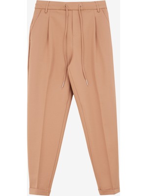 Benetton Yüksek Bel Kahve Kadın Pantolon 4DI4DF00J