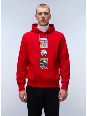 Kırmızı Erkek Bisiklet Yaka Normal Kalıp SWEATSHIRTNP0A4I53MN81_B-PORTALET H