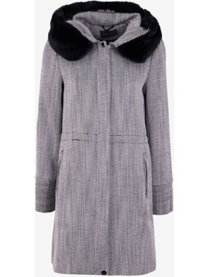 Selen Siyah Kadın Kaban 24KSL9401