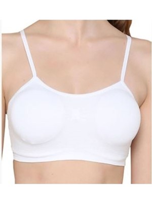 Byb Moda Tasarım Beyaz Kadın Pedli Toparlayıcı Sütyen Korse - 706