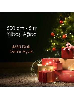 Oyuncak Store 5 Metre (500 Cm) Yılbaşı Çam Ağacı 4650 Dallı Demir Ayaklı 1. Kalite Çam Ağacı