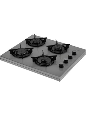 Itimat 1340 Antrasit-Gri Cam Set Üstü Doğalgazlı Ocak