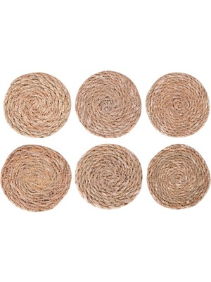 Balsa Hasır 6'lı Bardak Altlığı SGS10