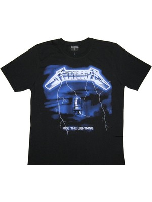 Metallica Siyah Erkek Tişört-Ride The Lightning M