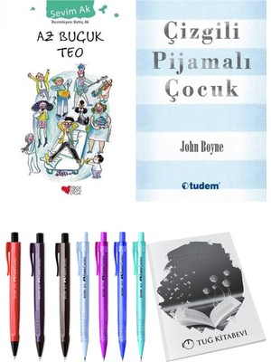Çizgili Pijamalı Çocuk ve Az Buçuk Teo 2'li Set