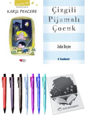 Çizgili Pijamalı Çocuk ve Karşı Pencere 2'li Set