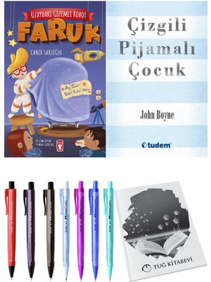 Çizgili Pijamalı Çocuk ve Uzaydaki Gizemli Robot Faruk 2'li Set