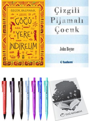 Çizgili Pijamalı Çocuk ve Göğü Yere Indirelim 2'li Set