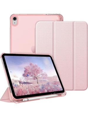 M.tk moveteck Apple İpad 11.nesil A16 2025/10. Nesil Kılıf Flip Cover Kalem Bölmeli Akıllı Uyku Modlu Standlı Kapaklı Arkası Renkli Pc Case