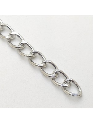 Yumakça Metal Çanta Zincir 13 mm 1 Metre Gümüş
