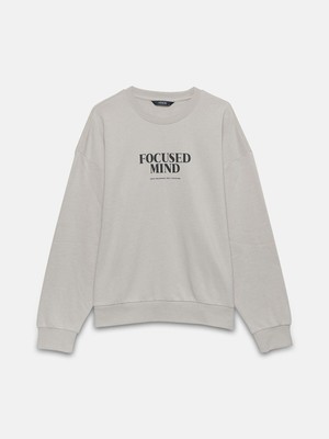 Lcw Casual Bisiklet Yaka Baskılı Uzun Kollu Sweatshirt
