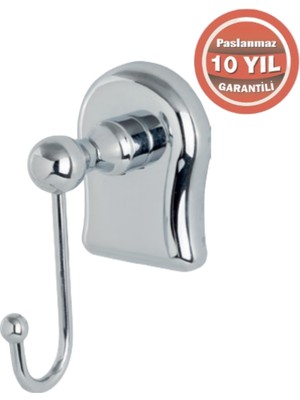 Çelik Banyo Paslanmaz Pirinç Lale Bornozluk Tekli