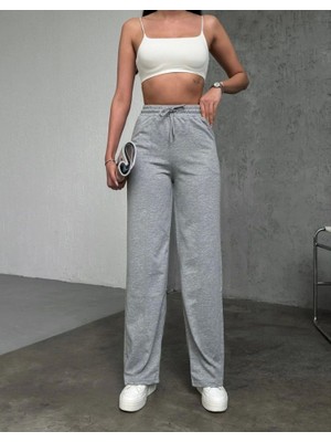 Mazıdağı Basic Üç Iplik Eşofman Pantolon - Gri