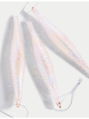 3'lü Cam Yılbaşı Süsü