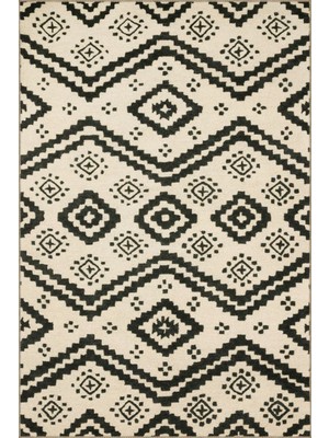 Rugs Modern Krem Baklava Çapraz Geometrik Desenli Dokuma Taban Halı MIRAVIP341