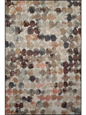 Rugs Modern Gri Temalı ve Geometrik Desenli Dekoratif Halı MIRAVIP441