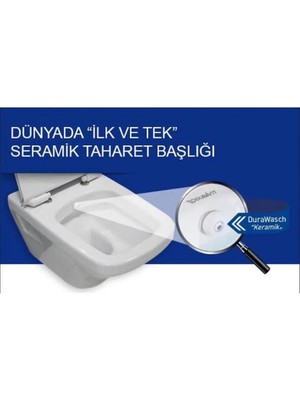 Duravit Durawasch Seramik Uçlu Taharet Başlığı 0074186195