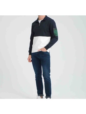 Lacoste Renkli Regular Fit Fermuar Yaka