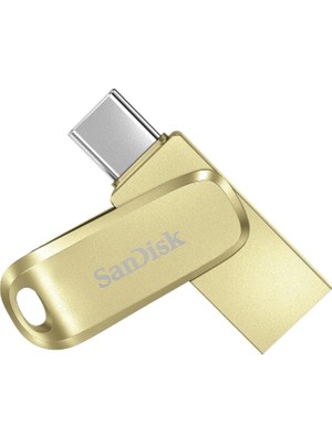 Sandisk Ultra Dual Drive Luxe 512GB SDDDC4-512G-G46GD Type-C Gold USB Bellek