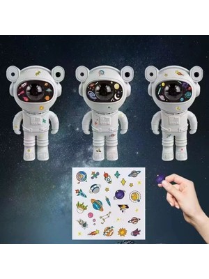 Alpotekno Stickerlı ,kumandalı Astronot Model Gece Lambası