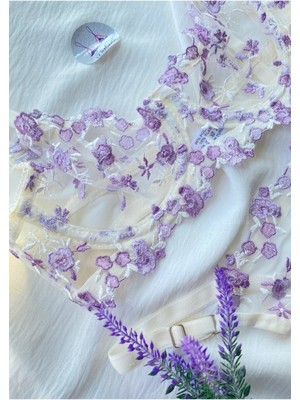 La Madame Lilac Babe Bralet Takımı