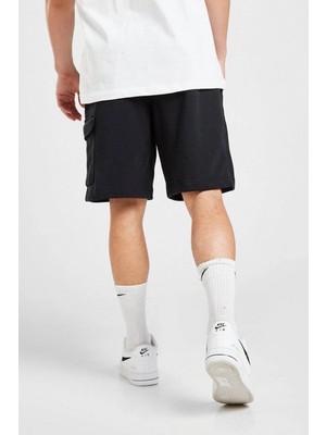 Nike Sportswear Club Men's Cargo Shorts Erkek Pamuklu Kargo Şort Siyah