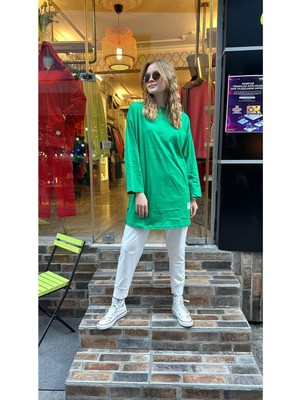 Ceren İrem Boutique 24155 Basic Penye Sweat-Benetton