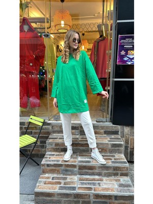 Ceren İrem Boutique 24155 Basic Penye Sweat-Benetton