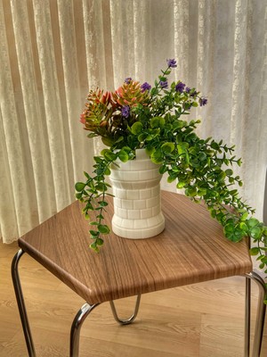 Dekoratif Kale Saksı 25CM