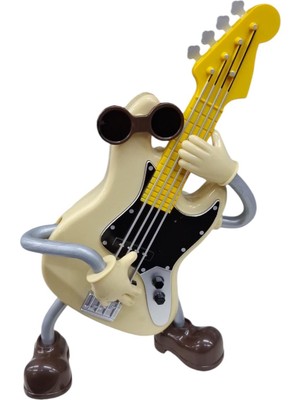 Ylz Elektro Gitar Tasarımlı Dans Eden Masa Süsü Eşya Biblo (21x9cm)