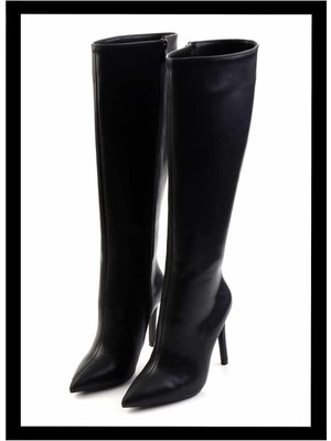 Bambi Siyah   Kadın Çizme K03209740109