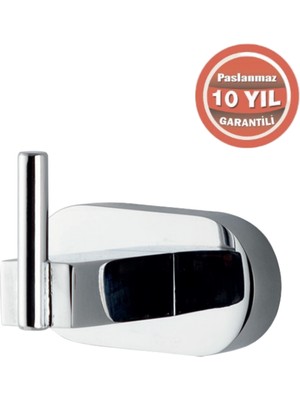 Çelik Banyo Paslanmaz Pirinç Zirve Tekli Askılık